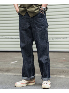 Slub Pearl W32 Yarn Indigo Denim Carpenter Pants Non Stock Mfg Size W. 32